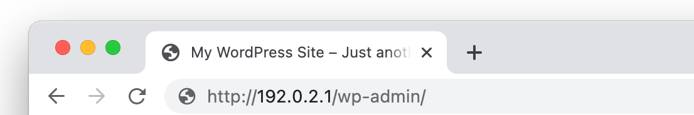 Screenshot of the browser’s URL bar